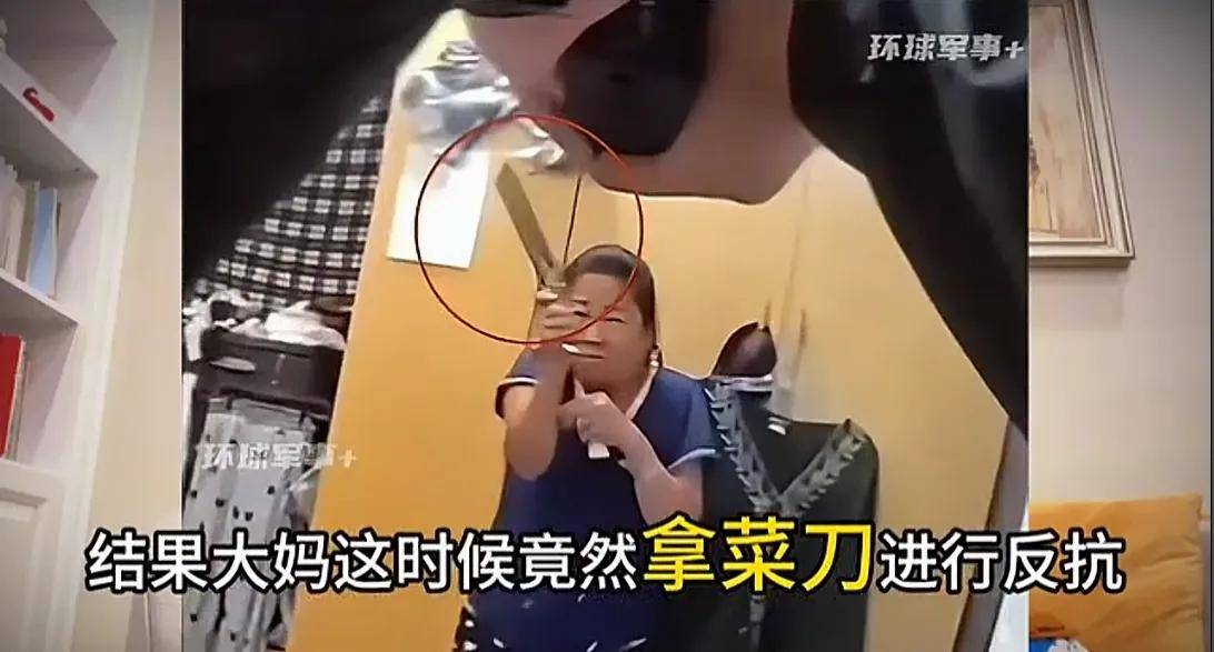 洛杉矶，华人大妈持刀抗拒抓捕，被当地警方破门击毙
