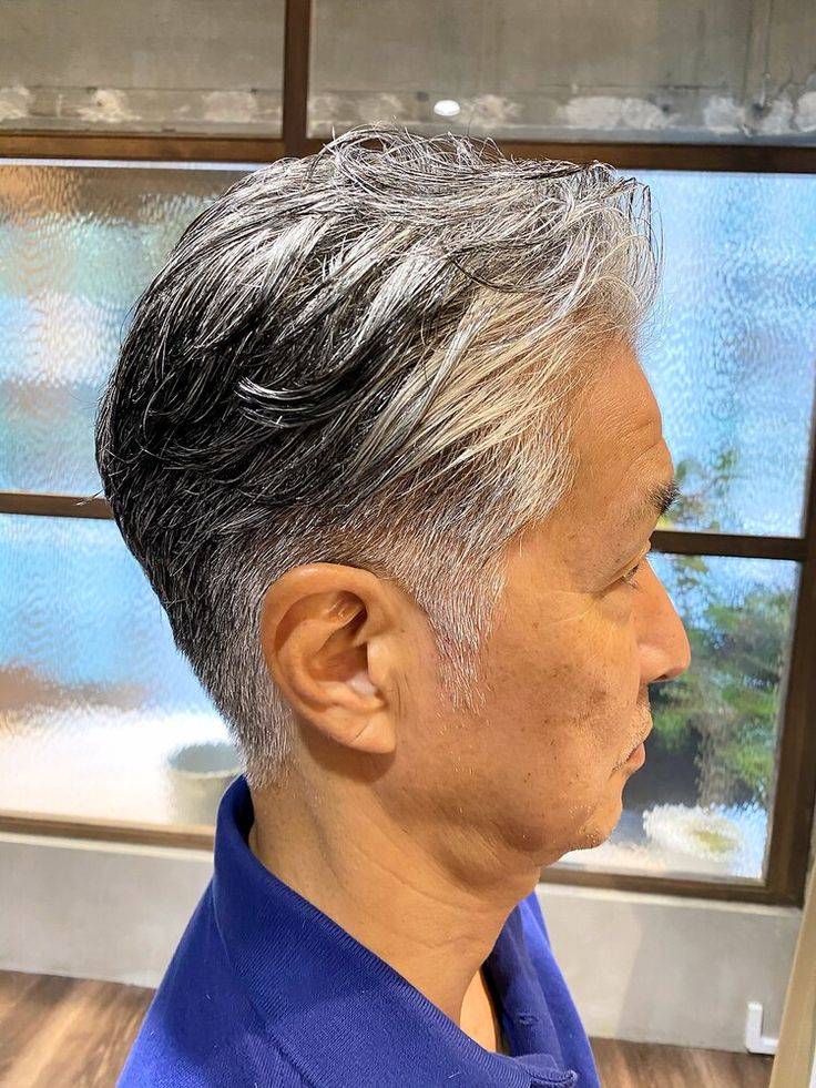 当白发遇上时尚：男士发型的惊艳蜕变